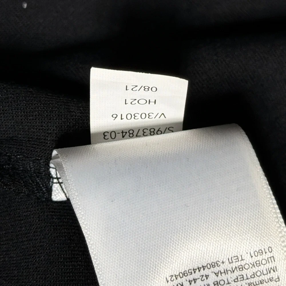 Athleta Gallery Top 2.0 Women Medium Layered Mixed Media Black Minimalist Casual - Picture 8 of 10